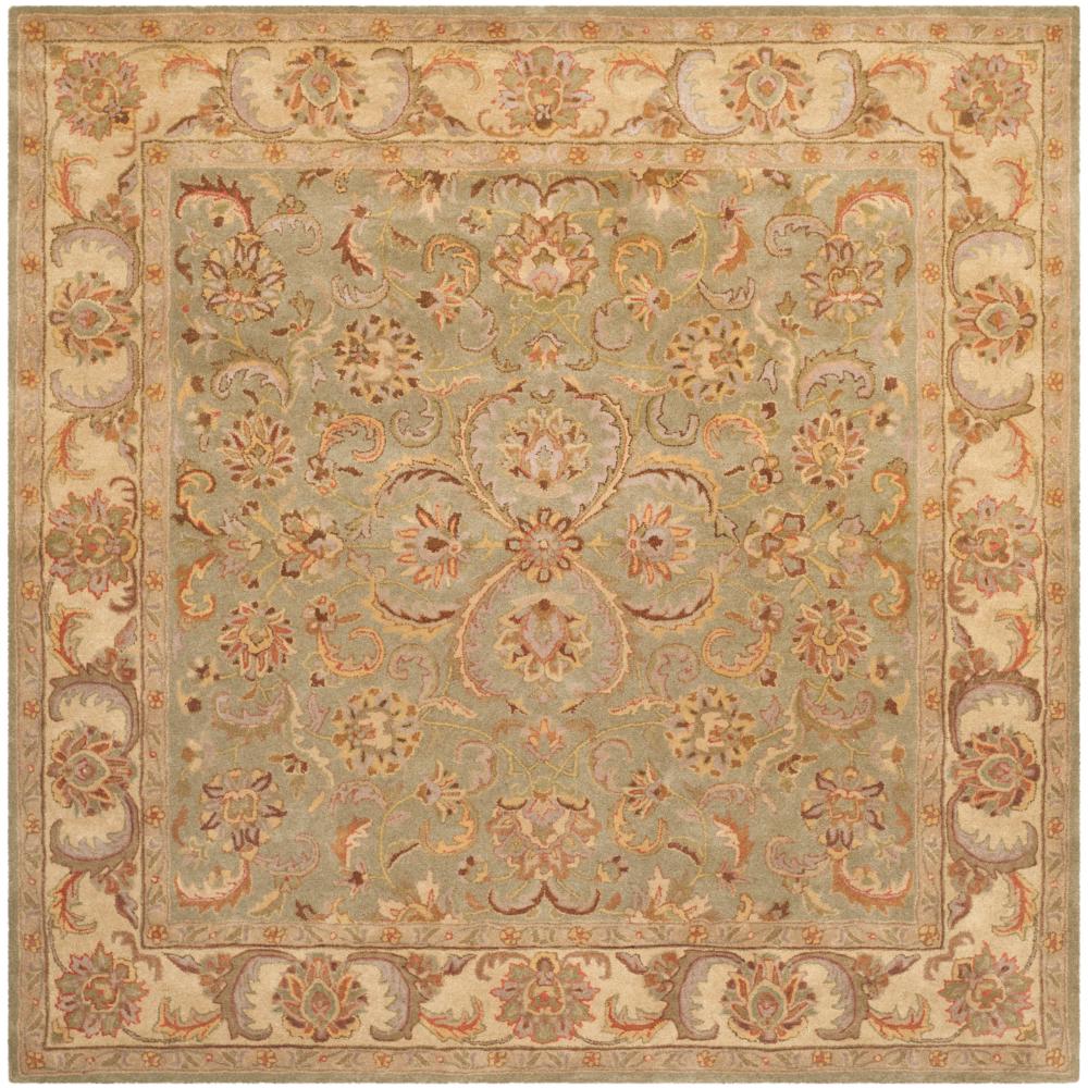 Safavieh HG811A-8SQ Heritage Area Rug in GREEN / GOLD
