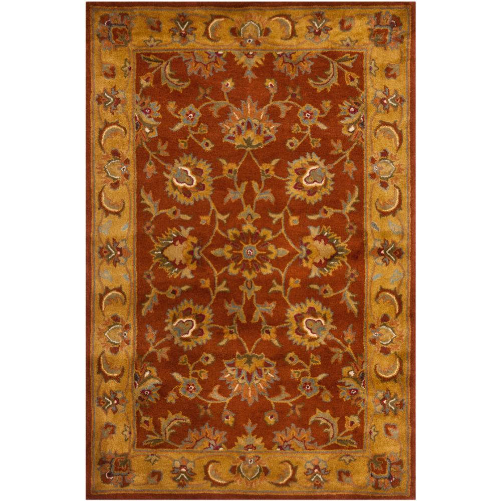 Safavieh HG820A-4 Heritage Area Rug in Red / Natural
