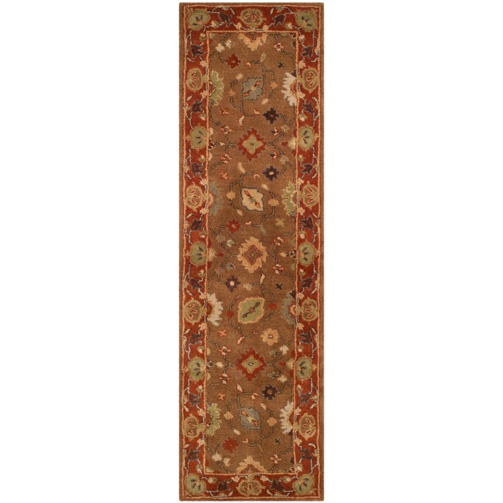 Safavieh HG952A Heritage Area Rug in Moss / Rust