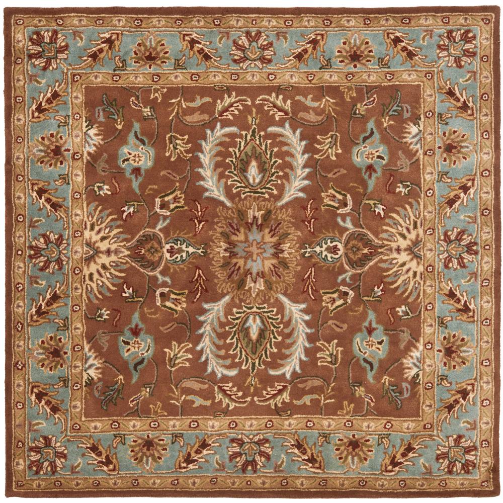 Safavieh HG968A-6SQ Heritage Area Rug in BROWN / BLUE