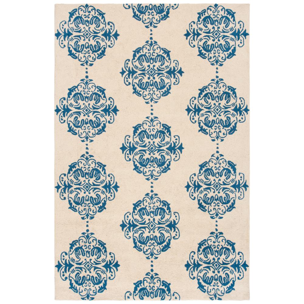 Safavieh HK145A-4 Chelsea  Area Rug in IVORY / BLUE