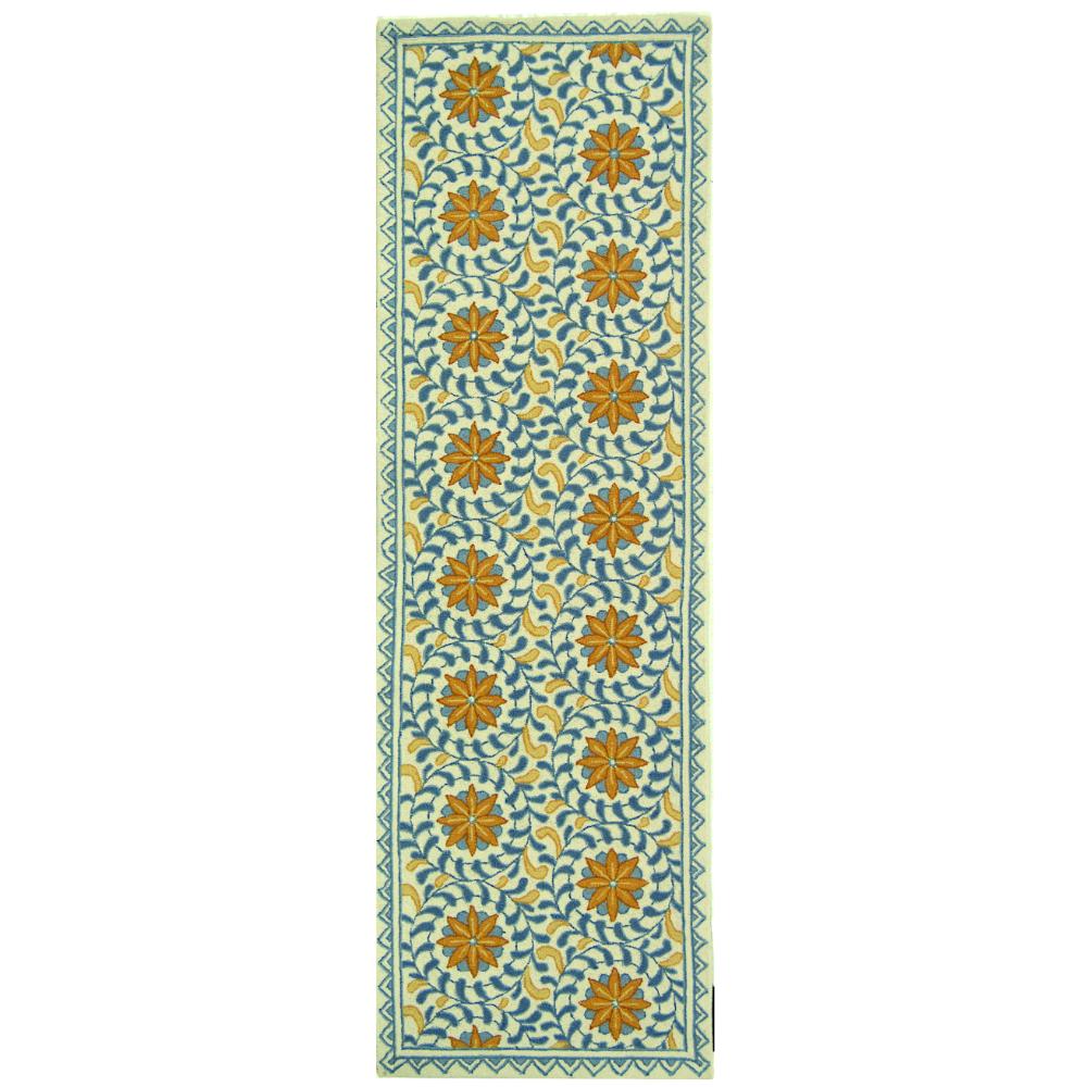 Safavieh HK150A-210 Chelsea  Area Rug in IVORY / BLUE