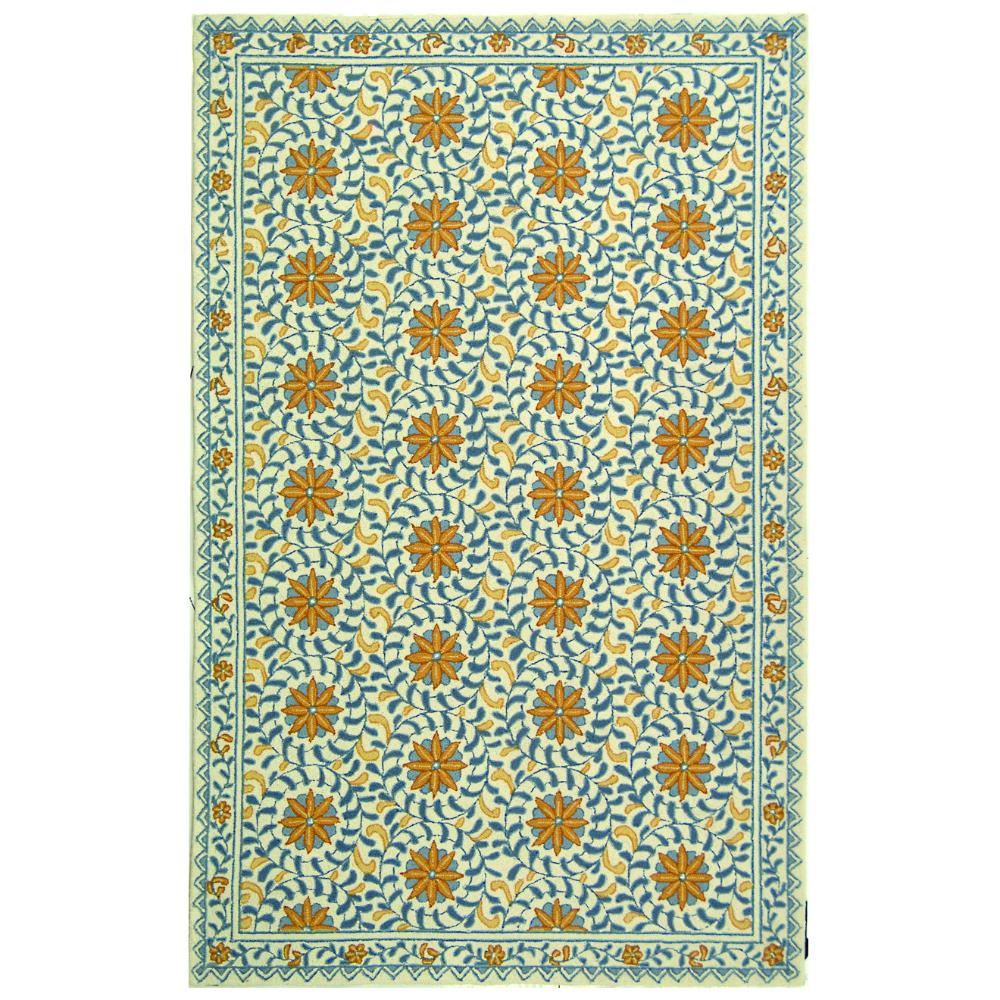 Safavieh HK150A-9 Chelsea  Area Rug in IVORY / BLUE