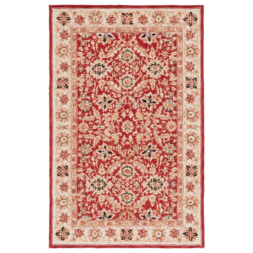 Safavieh HK157A-9 Chelsea  Area Rug in RED / IVORY