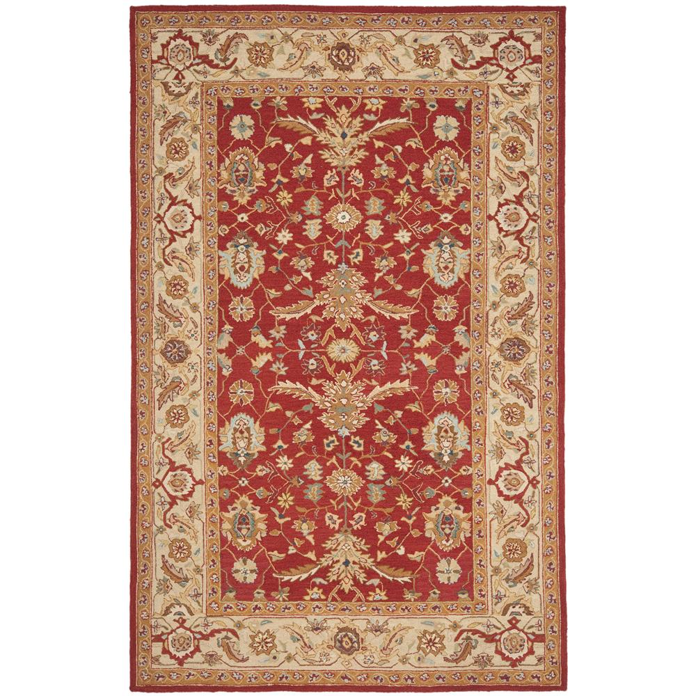Safavieh HK751A-9 Chelsea  Area Rug in RED / IVORY