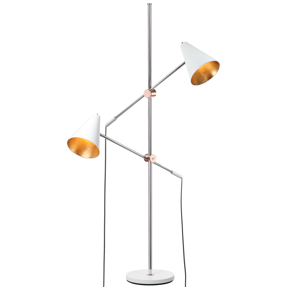 Safavieh LIT4518A WHITE / COPPER REED 71-INCH H FLOOR LAMP
