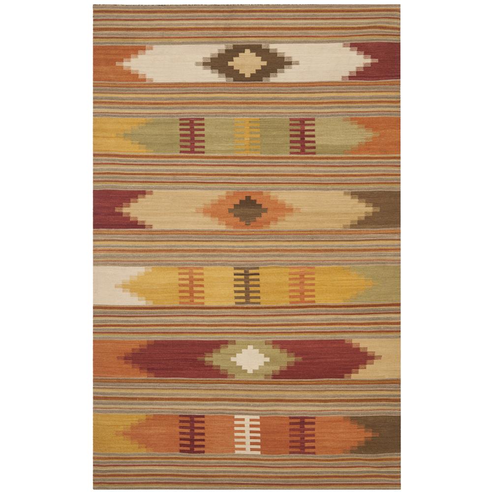 Safavieh NVK177A-5SQ Hand Woven Flat Weave Indoor 5