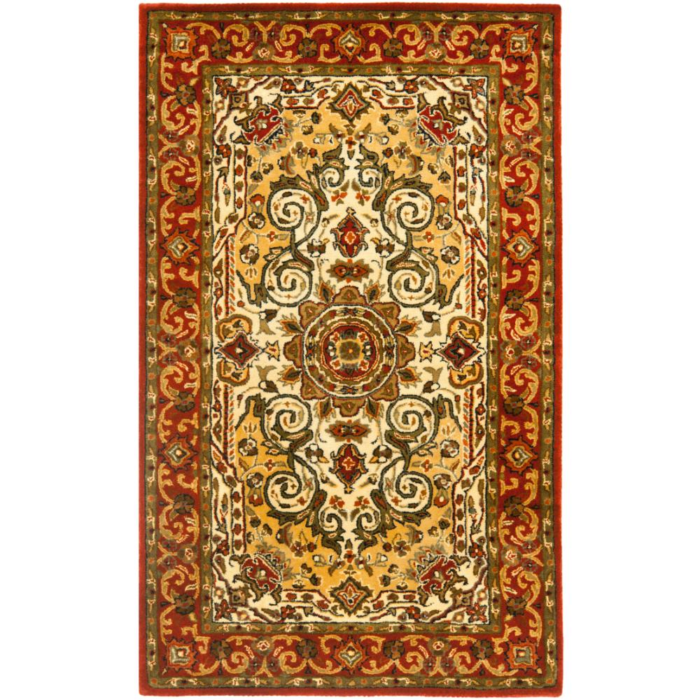 Safavieh PL531A-3 Persian Legend Area Rug in Ivory / Rust