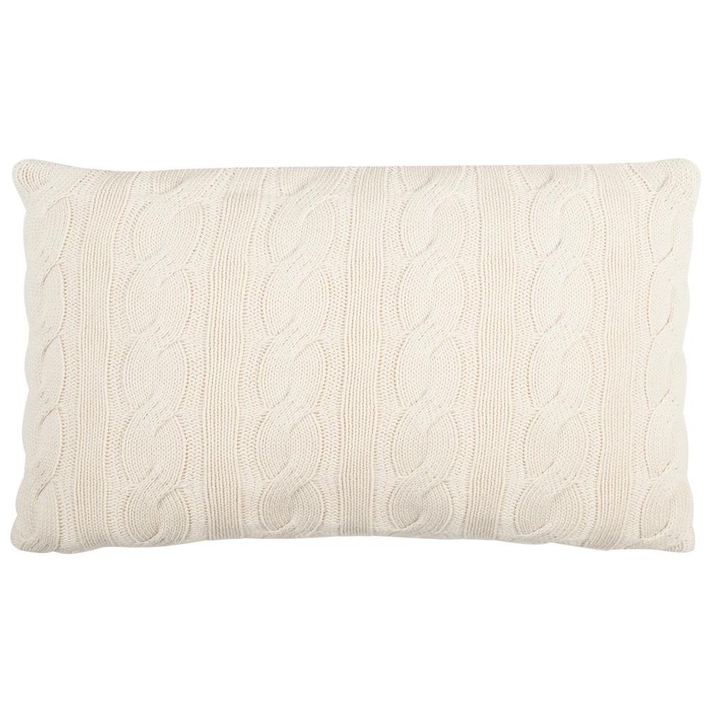 Safavieh PLS180A-1220 SWEATER KNIT PILLOW in NATURAL