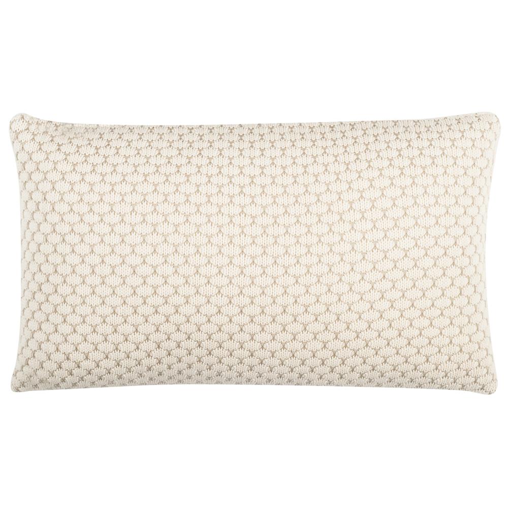 Safavieh PLS186A-1220 SWEET KNIT PILLOW in NATURAL/STONE
