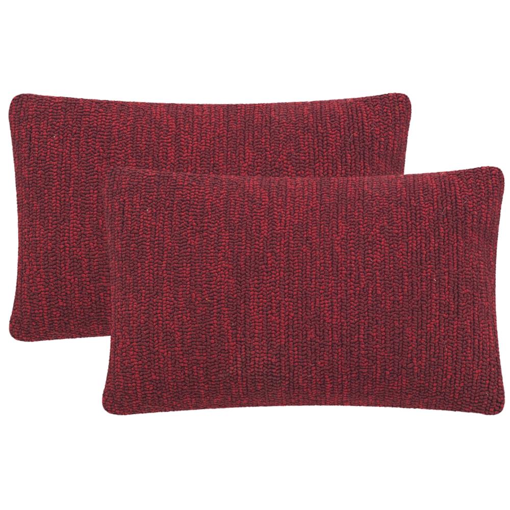 Safavieh Soleil  Solid Soleil [Indoor/Outdoor] Marine Red Pillow