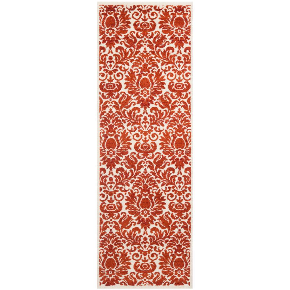 Safavieh PRL3714E-27 Porcello Area Rug in Red / Ivory