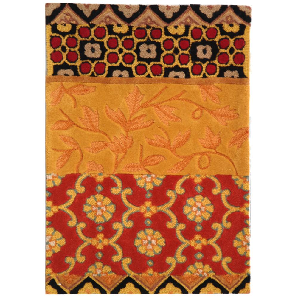 Safavieh RD622K-2 Rodeo Drive Area Rug in RUST / GOLD