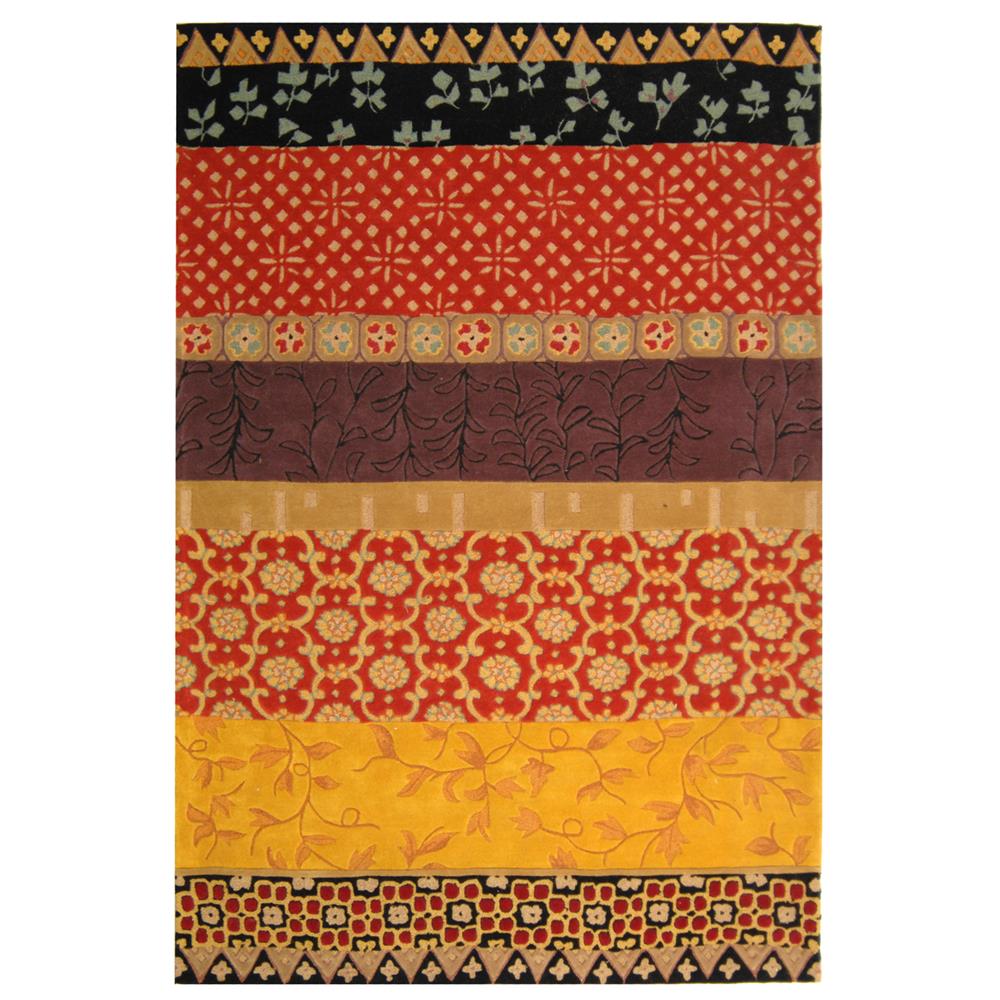 Safavieh RD622K-5 Rodeo Drive Area Rug in RUST / GOLD