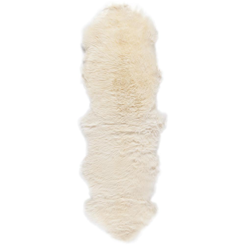 Safavieh SHS121A-26 Sheep Skin Area Rug in White