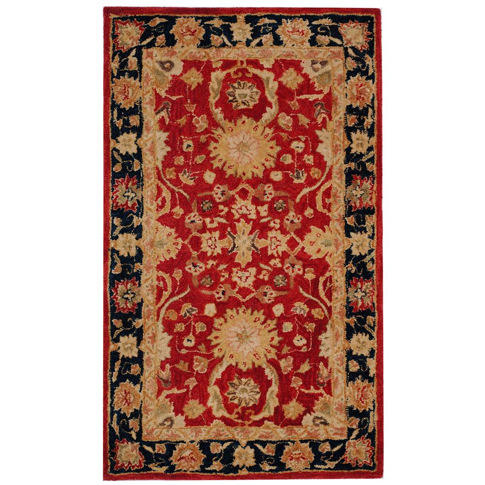 Safavieh AN517A-2 Anatolia Area Rug in RED / NAVY