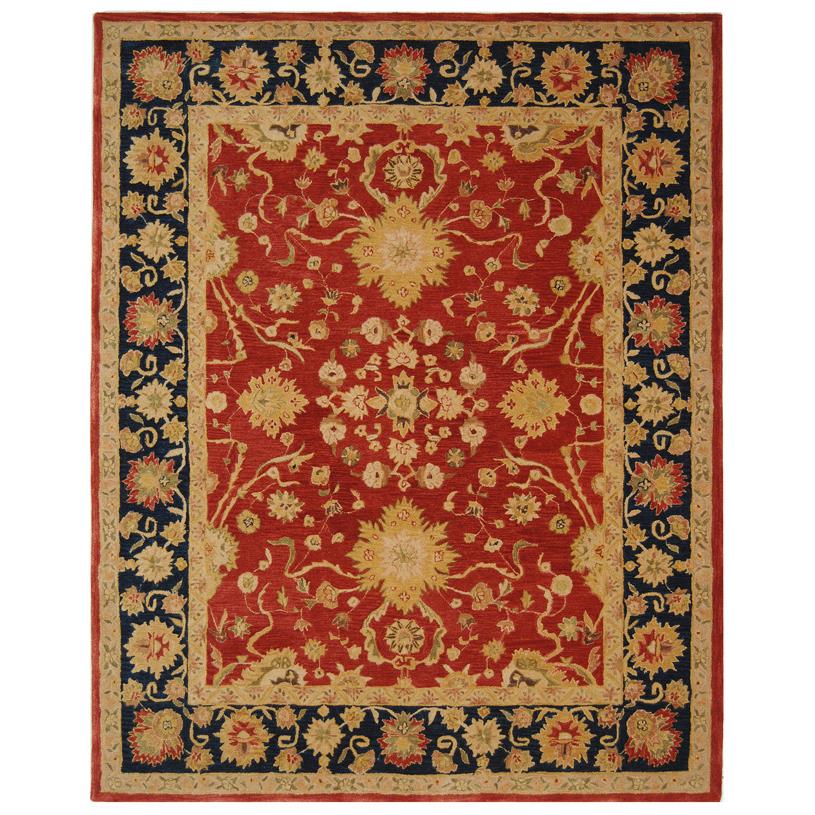 Safavieh AN517A-10 Anatolia Area Rug in RED / NAVY