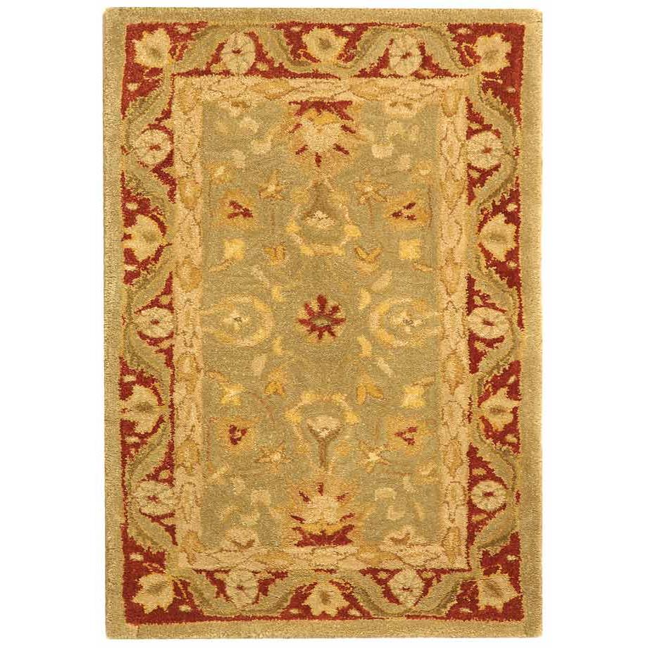 Safavieh AN548A-210 Anatolia Area Rug in LIGHT GREEN / RED