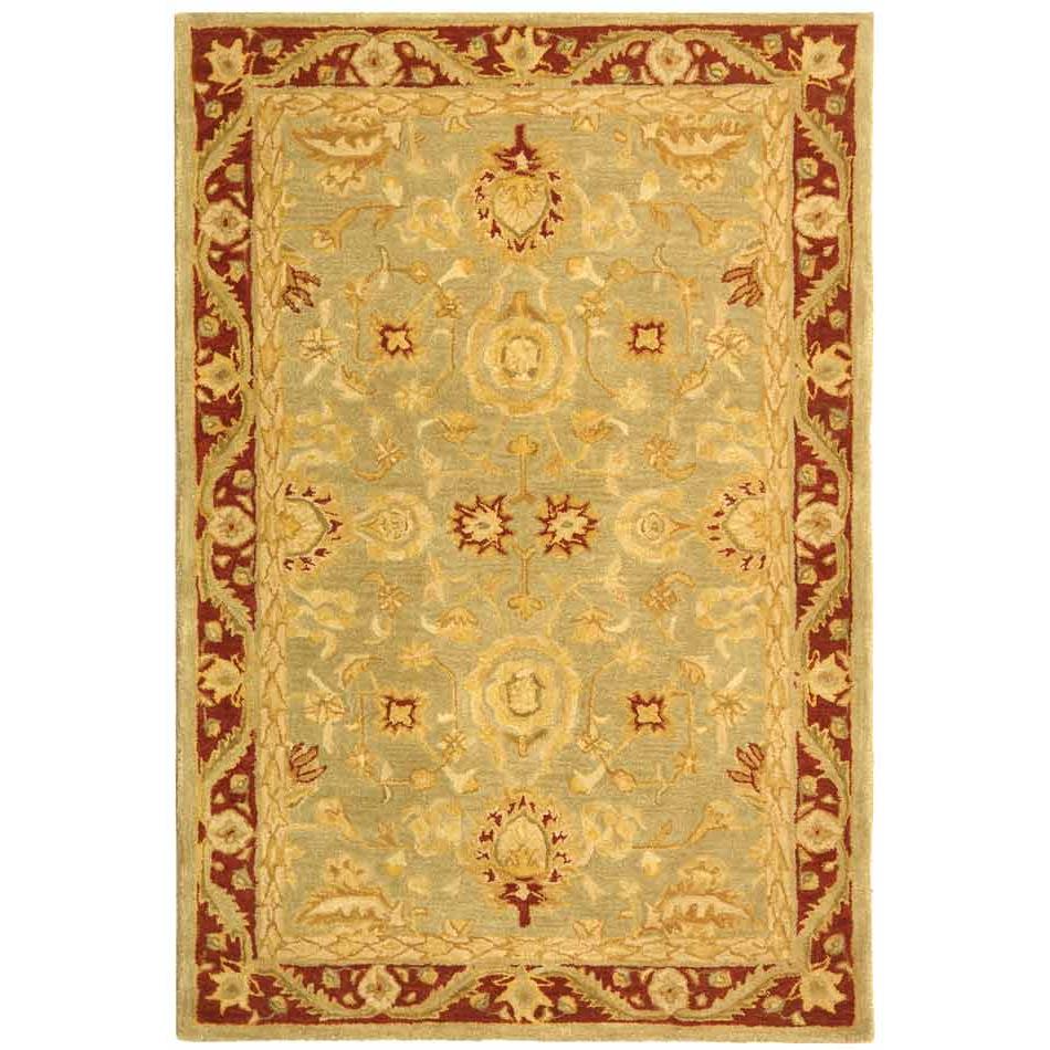 Safavieh AN548A-5 Anatolia Area Rug in LIGHT GREEN / RED