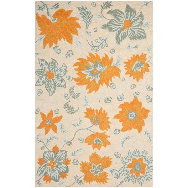 Safavieh BLM865A-4 Blossom Area Rug in Ivory / Multi