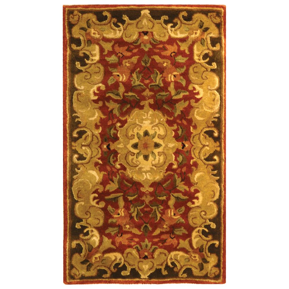 Safavieh CL234A-2 Classic Area Rug in RUST / GREEN