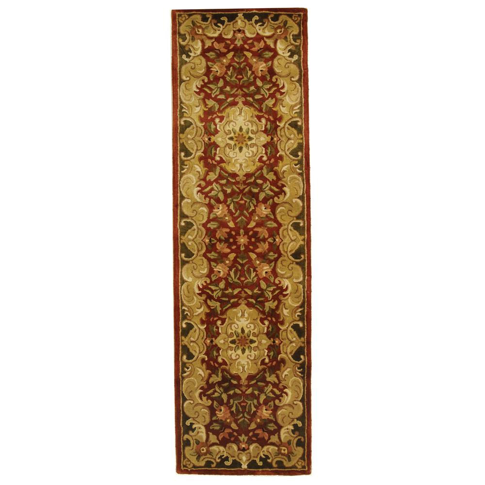 Safavieh CL234A-212 Classic Area Rug in RUST / GREEN