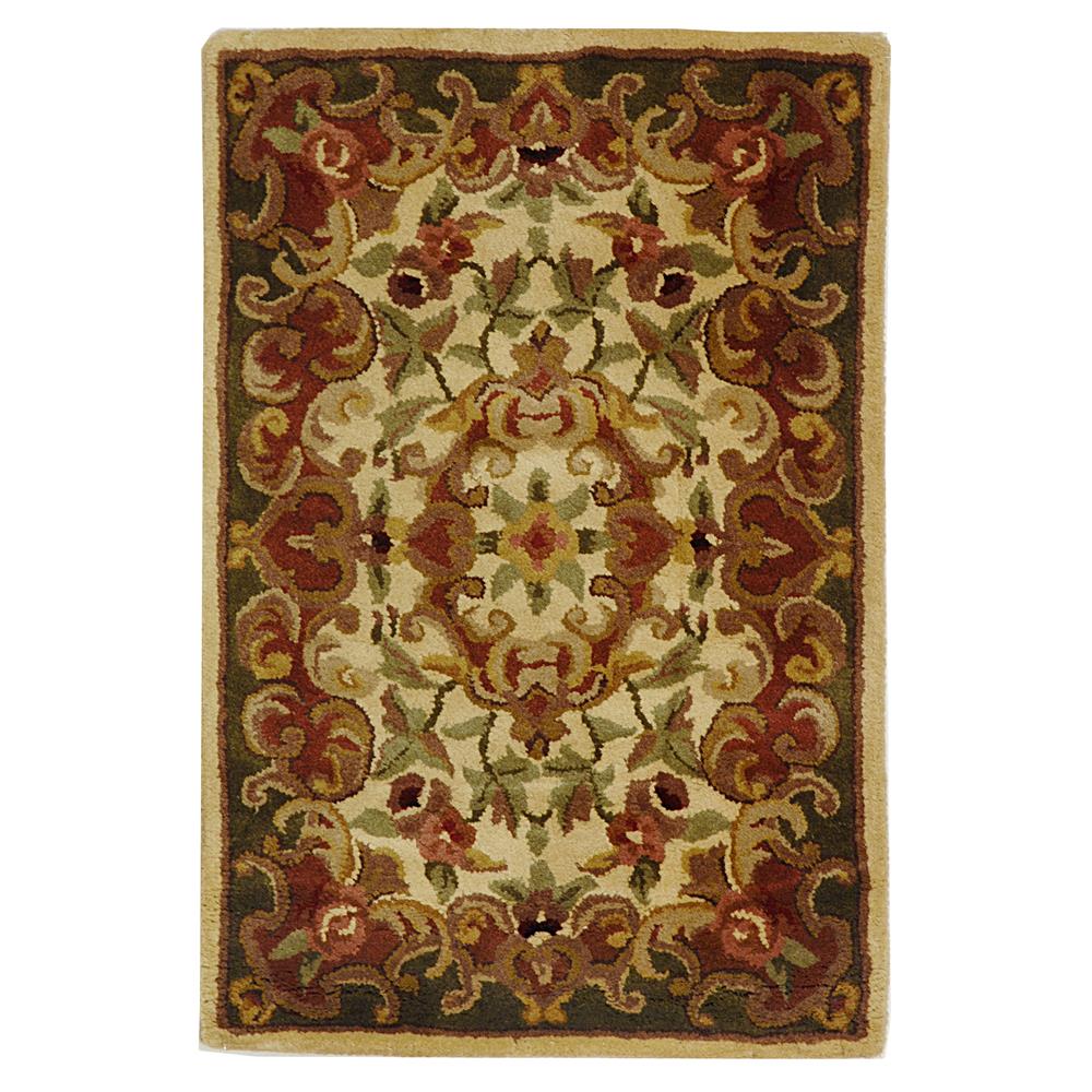 Safavieh CL234C-212 Classic Area Rug in IVORY / GREEN