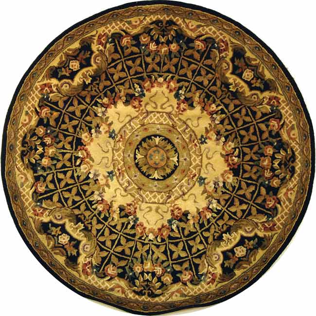 Safavieh CL304A-6R Classic Area Rug in BLACK / GOLD