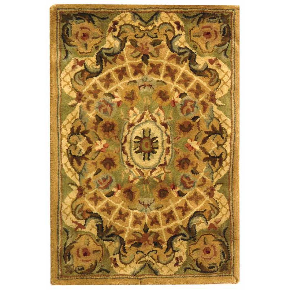 Safavieh CL304D-212 Classic Area Rug in TOUPE / LIGHT GREEN
