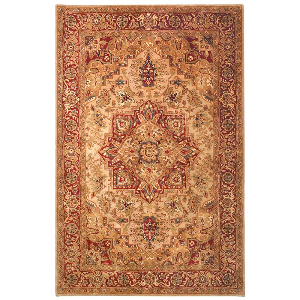 Safavieh CL763A-10 Classic Area Rug in LIGHT GOLD / RED