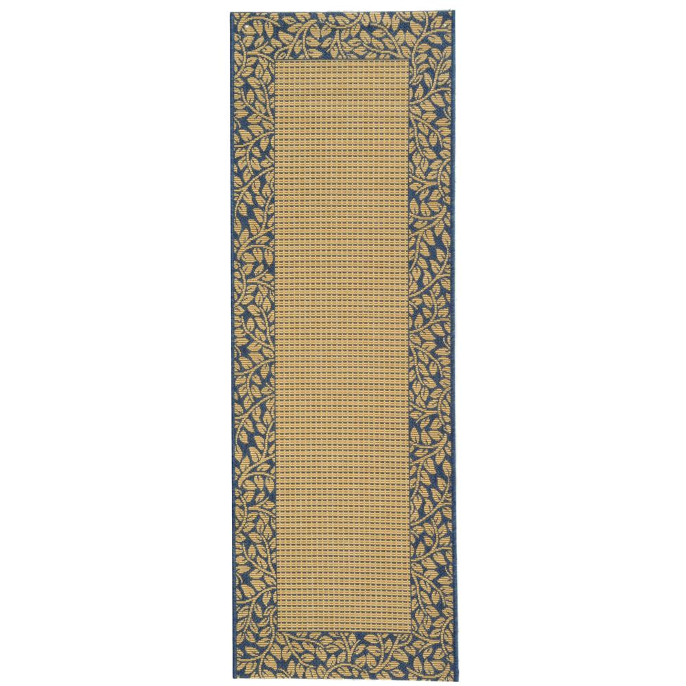 Safavieh CY0727-3101-27 Courtyard Area Rug in NATURAL / BLUE