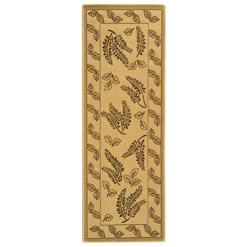 Safavieh CY0772-3001-27 Courtyard Area Rug in NATURAL / BROWN