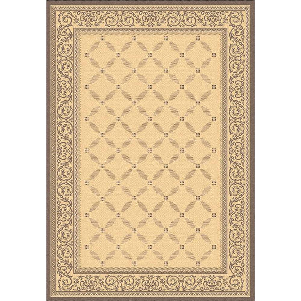 Safavieh CY1502-3001-5 Courtyard Area Rug in NATURAL / BROWN