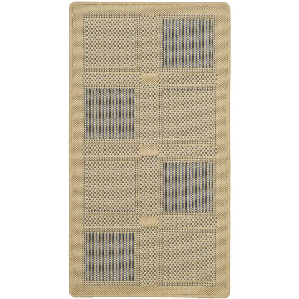 Safavieh CY1928-3101-2 Courtyard Area Rug in NATURAL / BLUE