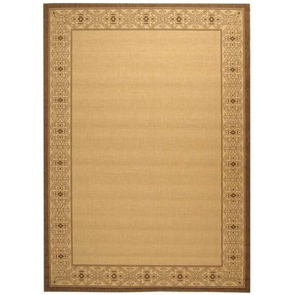Safavieh CY2099-3001-8 Courtyard Area Rug in NATURAL / BROWN
