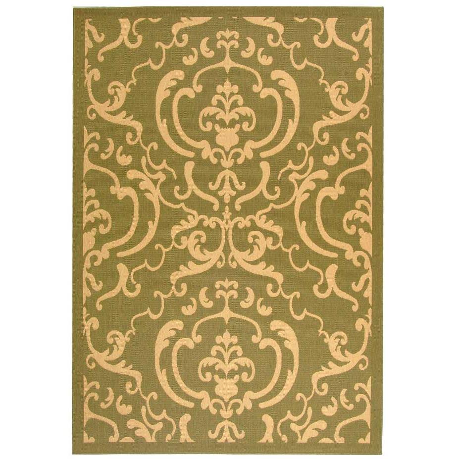 Safavieh CY2663-1E06-6 Courtyard Area Rug in OLIVE / NATURAL