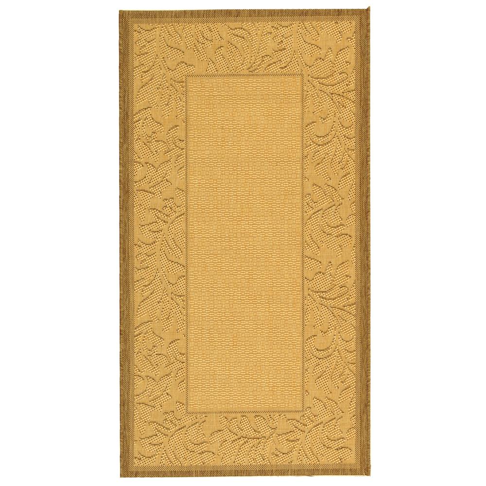 Safavieh CY2666-3001-3 Courtyard Area Rug in NATURAL / BROWN