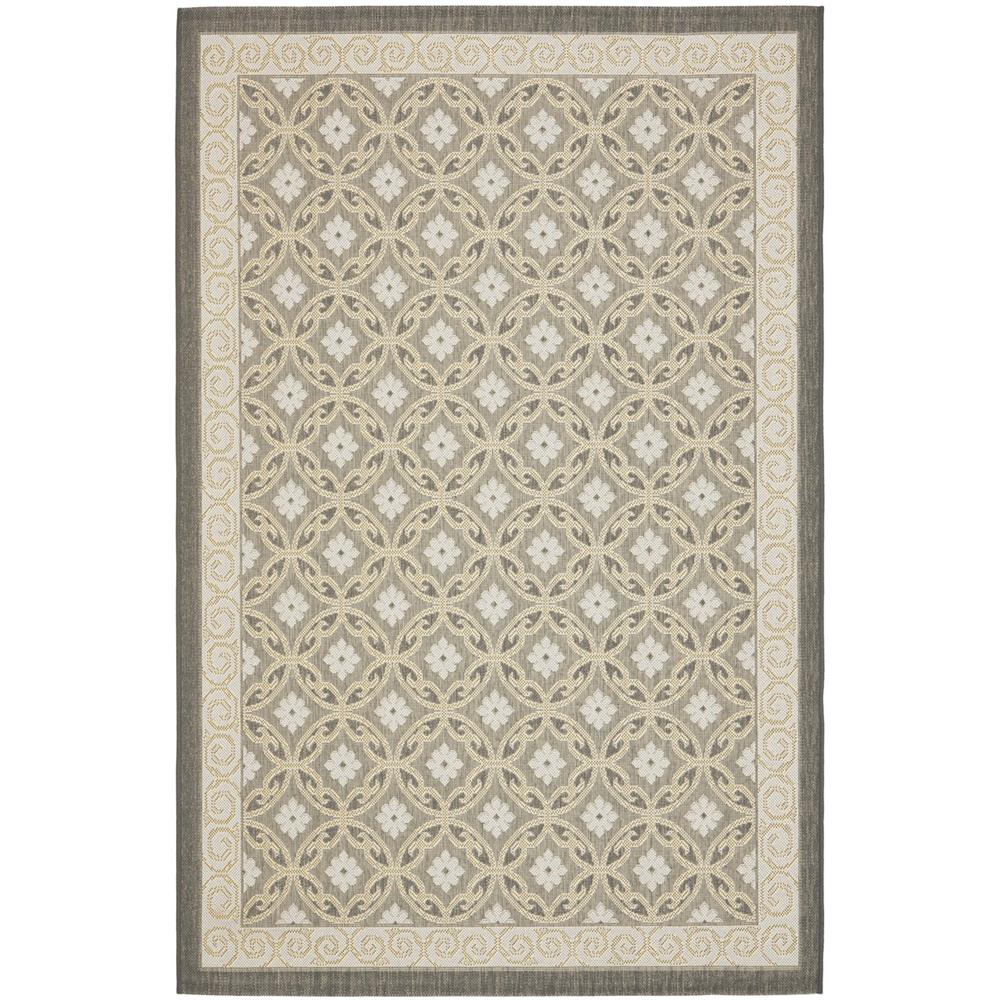 Safavieh CY7810-87A21-8 Courtyard Area Rug in ANTHRACITE / LIGHT GREY