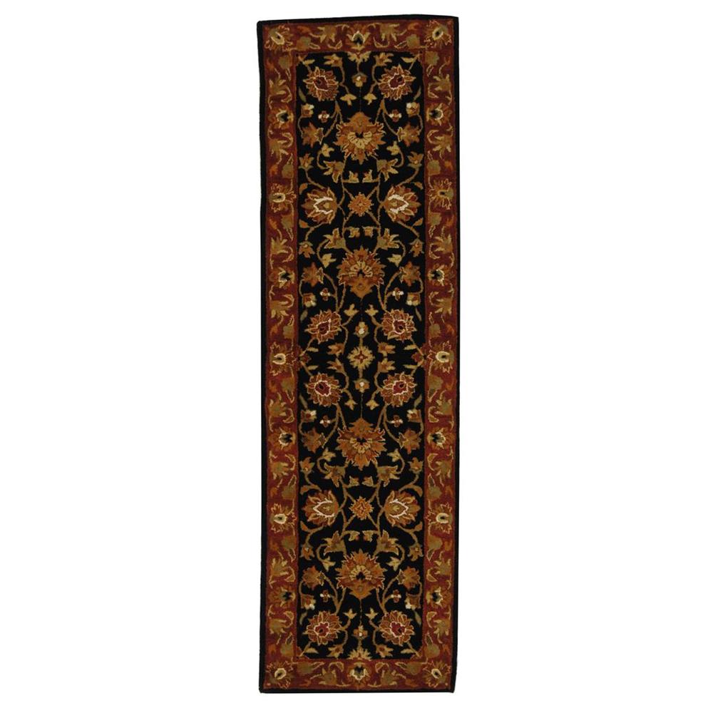 Safavieh HG112A-28 Heritage Area Rug in BLACK / RED