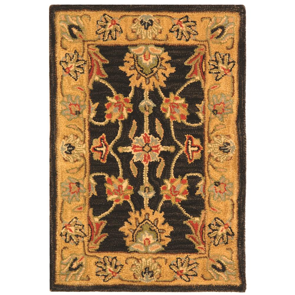 Safavieh HG343E-212 Heritage Area Rug in CHARCOAL / GOLD