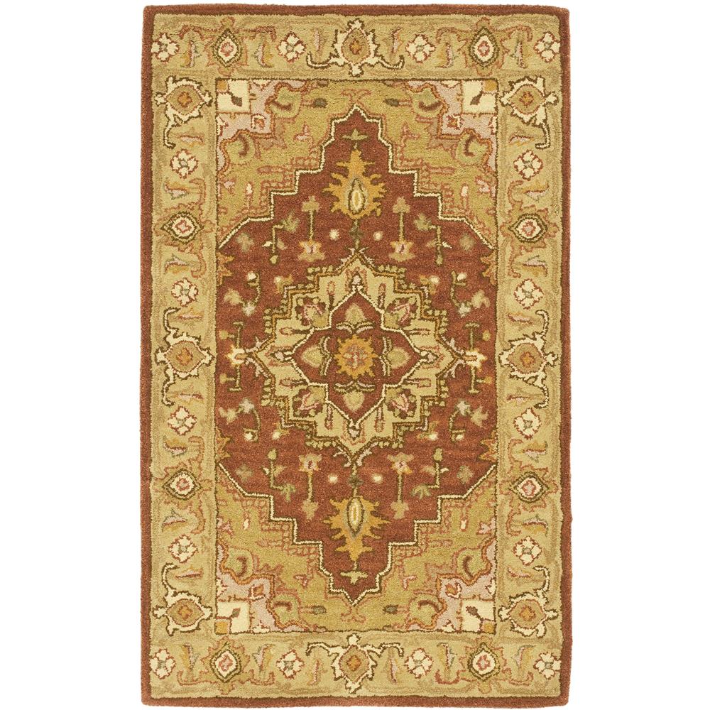 Safavieh HG345A Heritage Area Rug in Rust / Gold