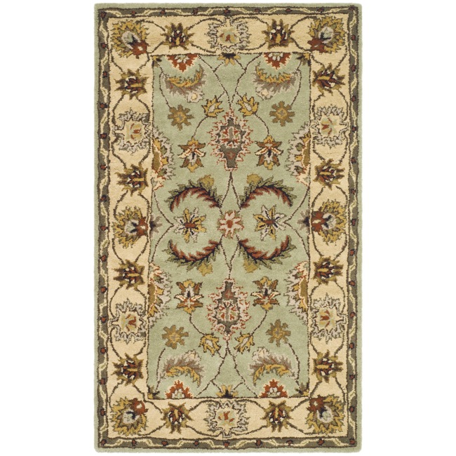 Safavieh HG453A Heritage Area Rug in Light Green / Ivory