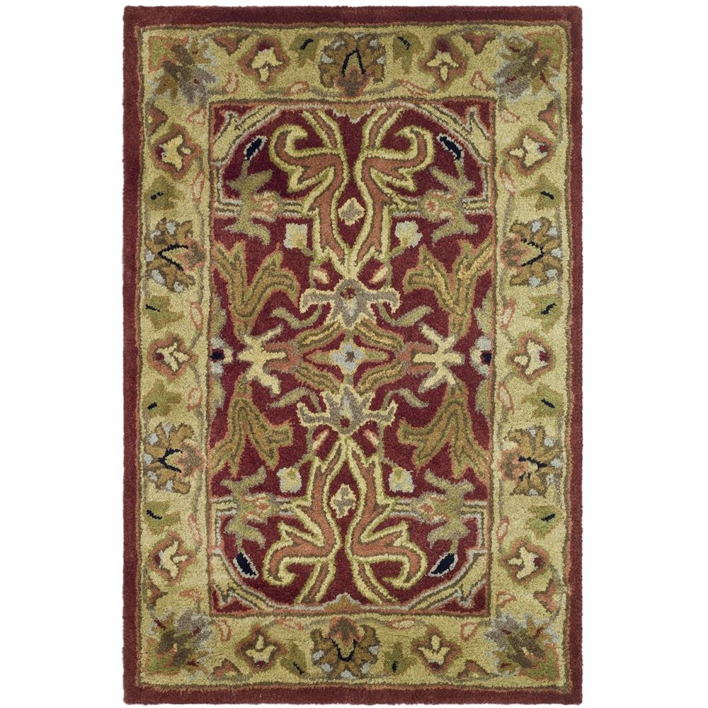 Safavieh HG644B-2 Heritage Area Rug in RED / GOLD