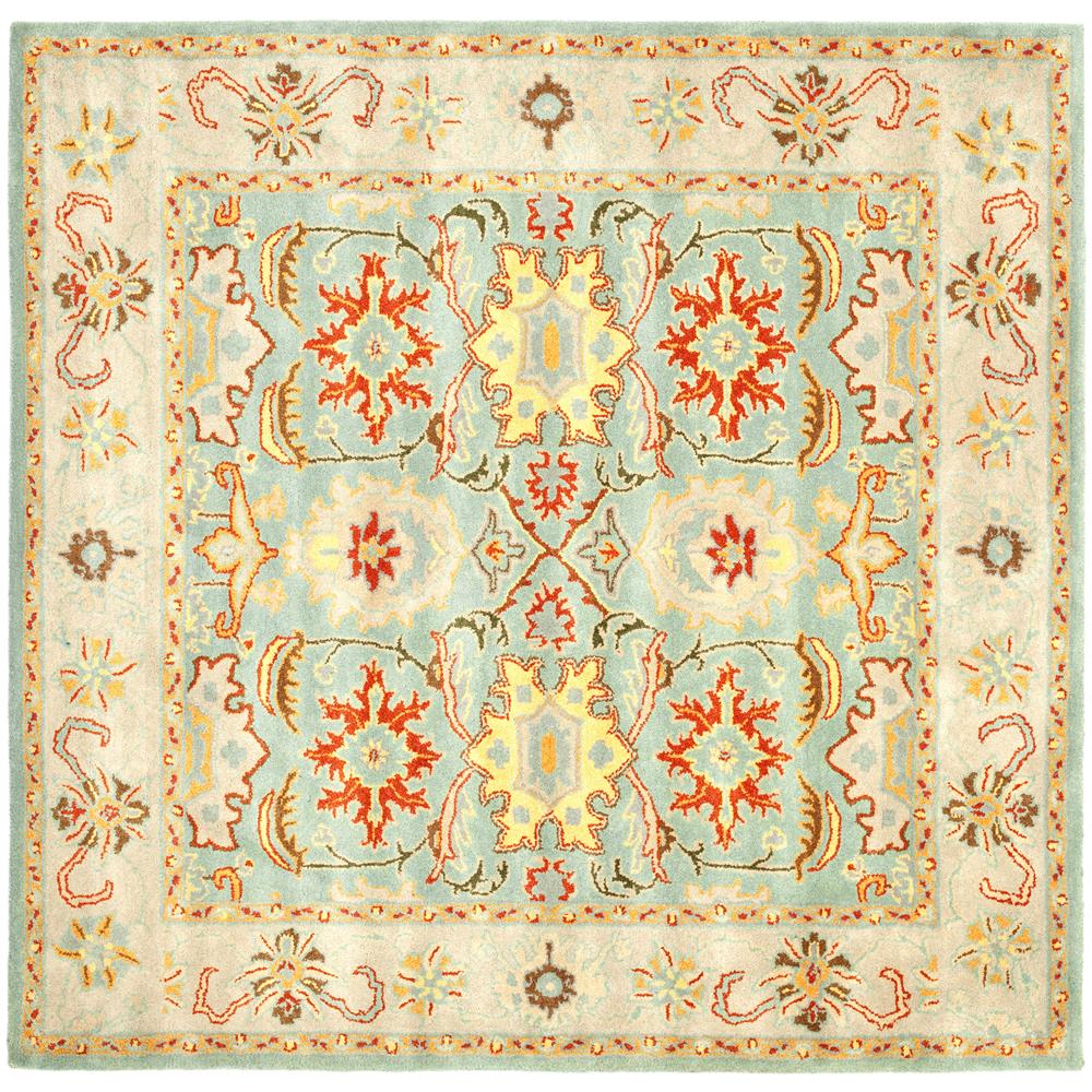Safavieh HG734A-8SQ Heritage Area Rug in LIGHT BLUE / IVORY