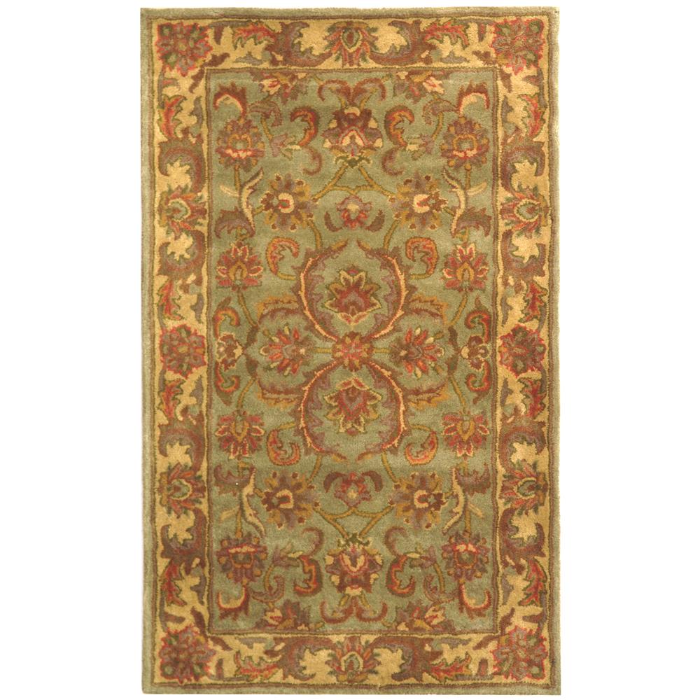 Safavieh HG811A-24 Heritage Area Rug in GREEN / GOLD