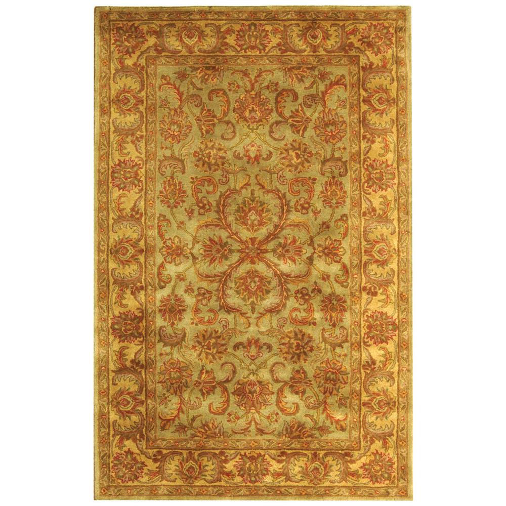 Safavieh HG811A-1117 Heritage Area Rug in GREEN / GOLD