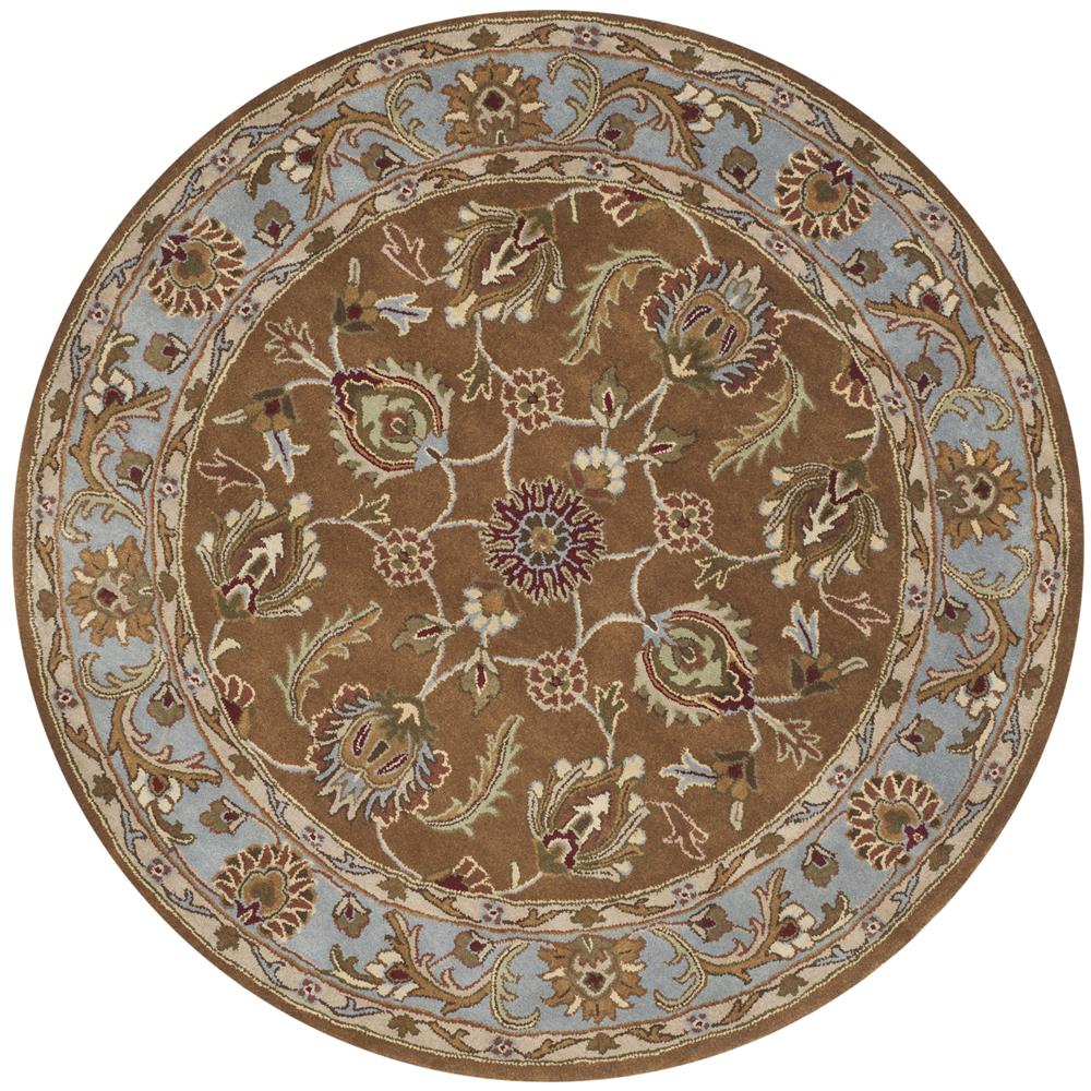 Safavieh HG812A-4R Heritage Area Rug in BROWN / BLUE