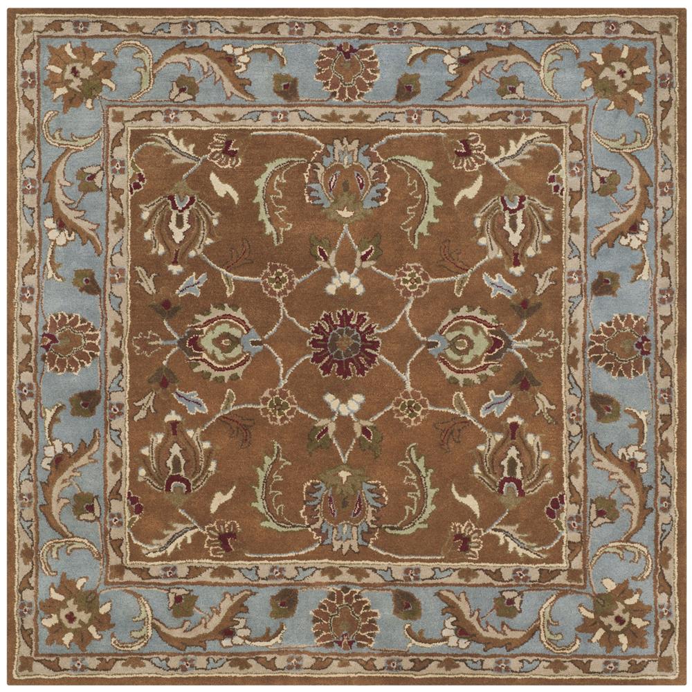 Safavieh HG812A-6SQ Heritage Area Rug in BROWN / BLUE