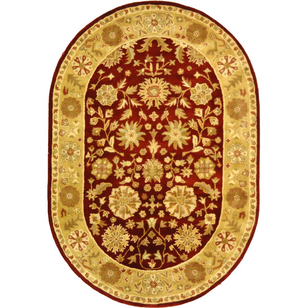Safavieh HG813A-8OV Heritage Area Rug in RED / GOLD