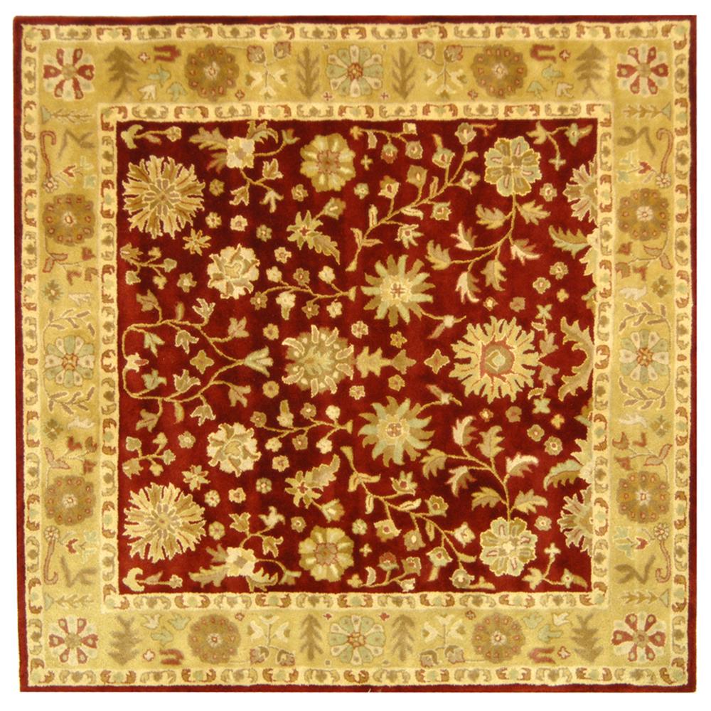 Safavieh HG813A-6SQ Heritage Area Rug in RED / GOLD